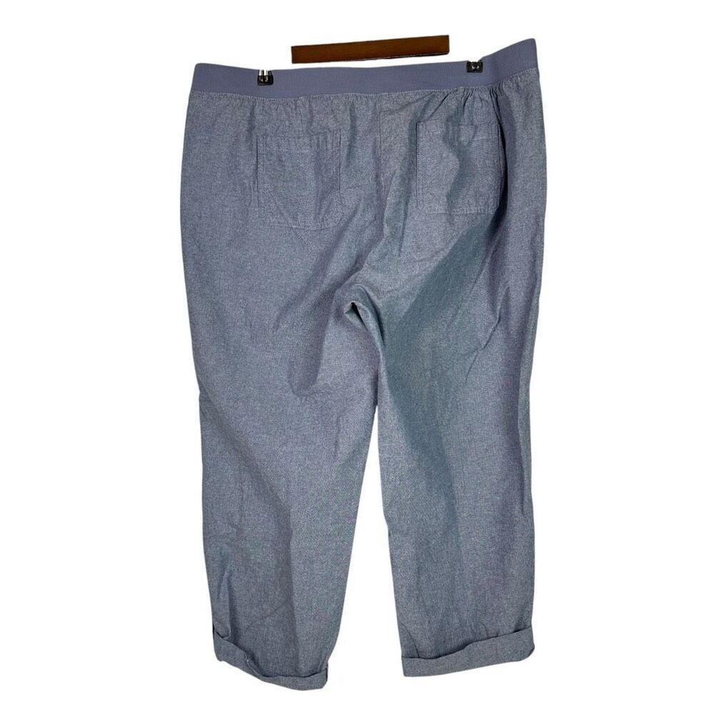 Talbots Size 18w Chambray Convertible Tab Cuff Cr… - image 3